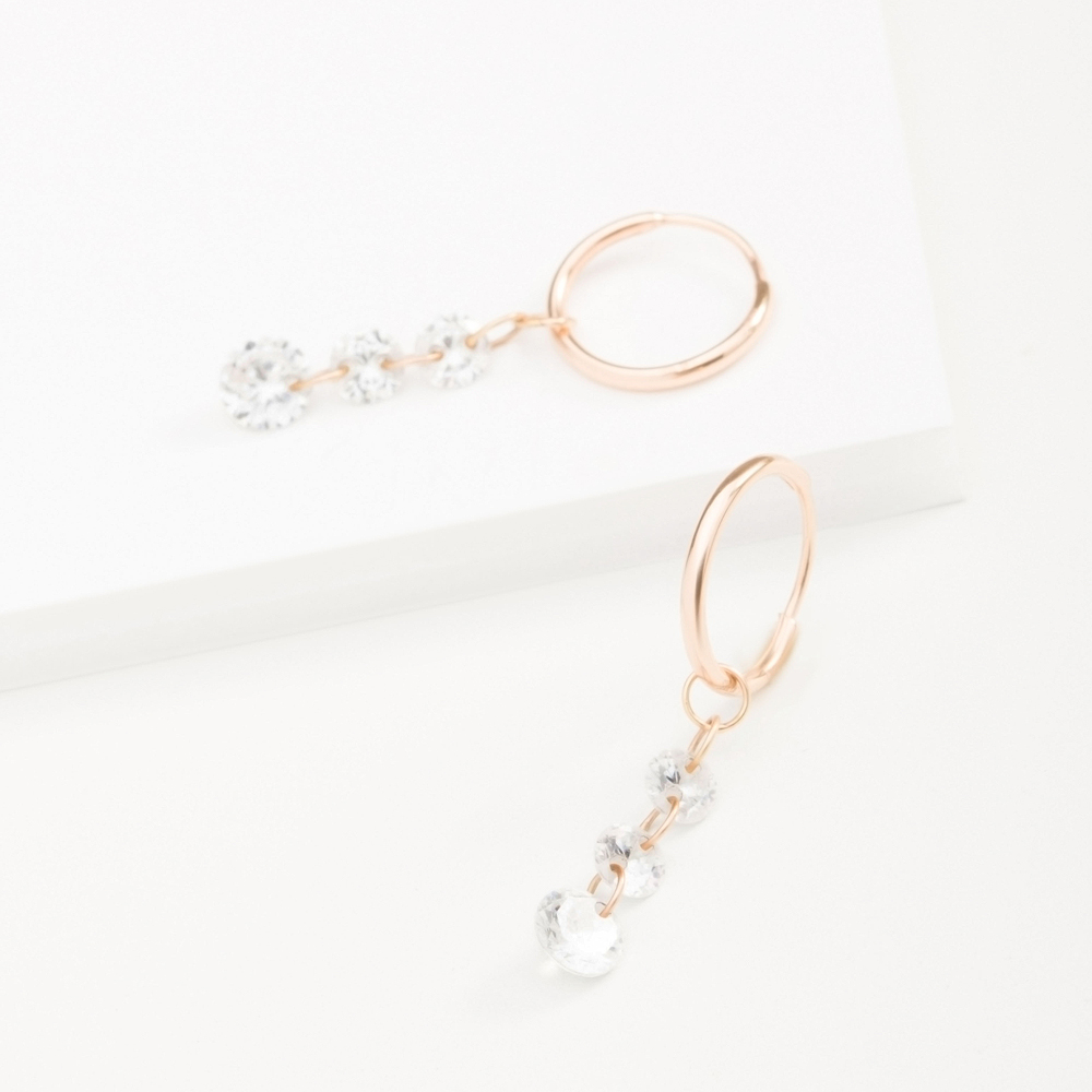 

Серьги из красного золота с фианитом НАШЕ ЗОЛОТО СН03-215525, СН03-215525