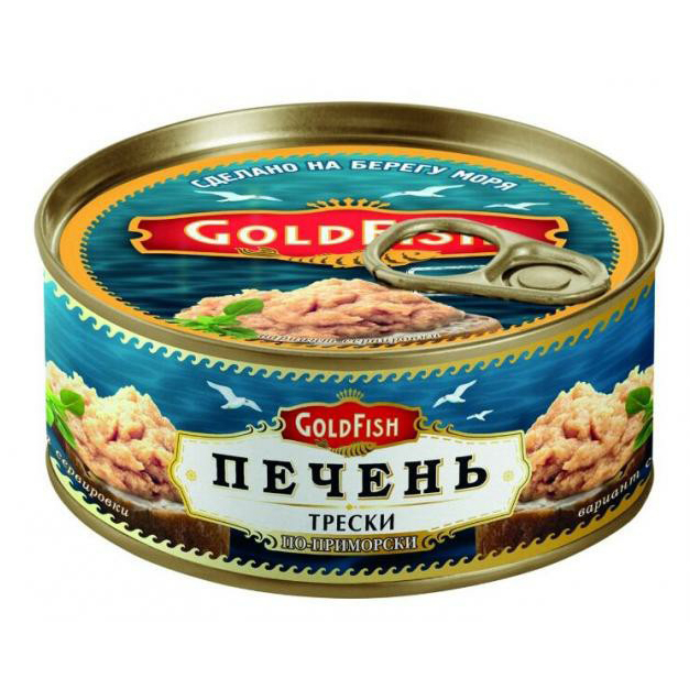 фото Печень минтая goldfish по-приморски 120 г