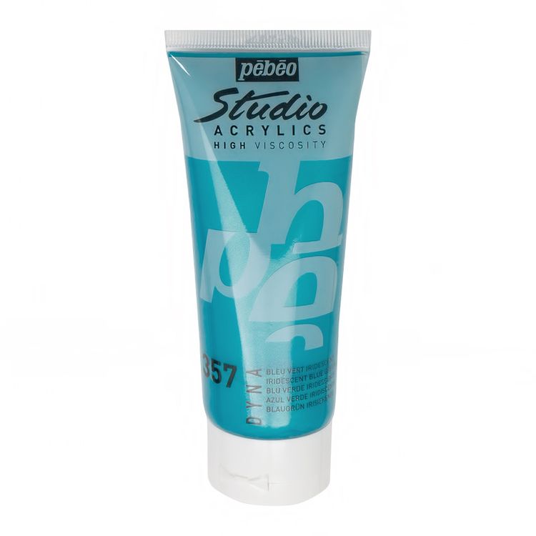 

Краска акриловая Pebeo Studio Acrylics DYNA Сине-зеленый иридисцентный 100 мл