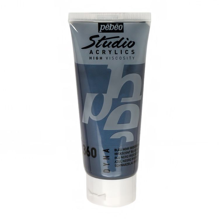 

Краска акриловая Pebeo Studio Acrylics DYNA Сине-черный иридисцентный 100 мл