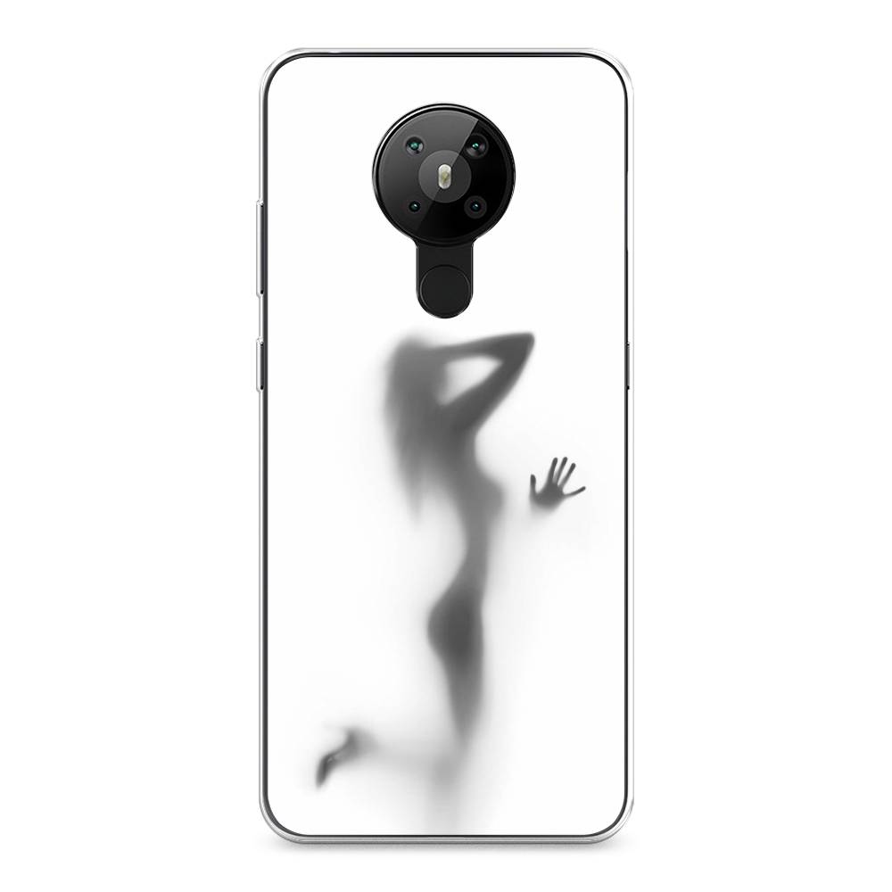 

Чехол Awog на Nokia 5.3 / Нокиа 5.3 "Стекло в душе", Белый;серый;черный, 123450-7