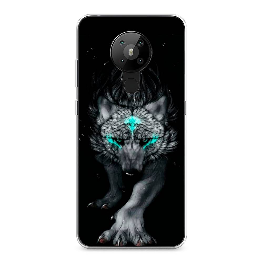 

Чехол Awog на Nokia 5.3 / Нокиа 5.3 "Волшебный волк", Черный;серый, 123450-2
