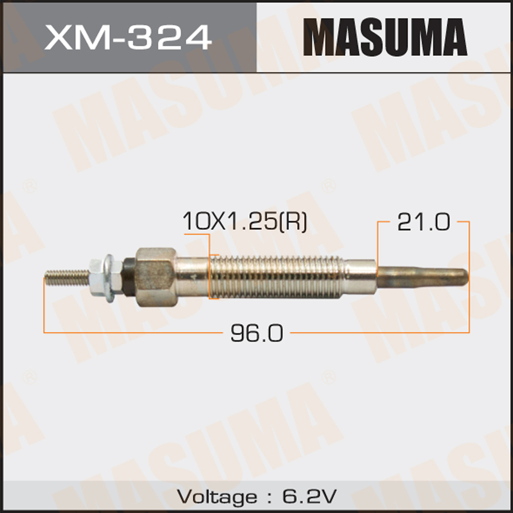 Свеча накаливания MITSUBISHI 92- 2.5 4D56 MASUMA XM-324