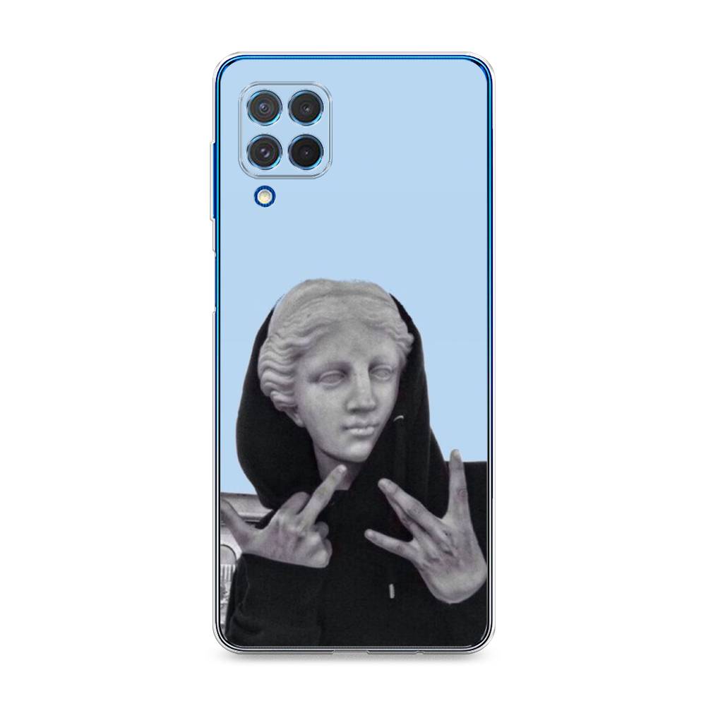 

Чехол Awog на Samsung Galaxy M62 / Самсунг M62 "SWAG статуя", Голубой, 2102950-9