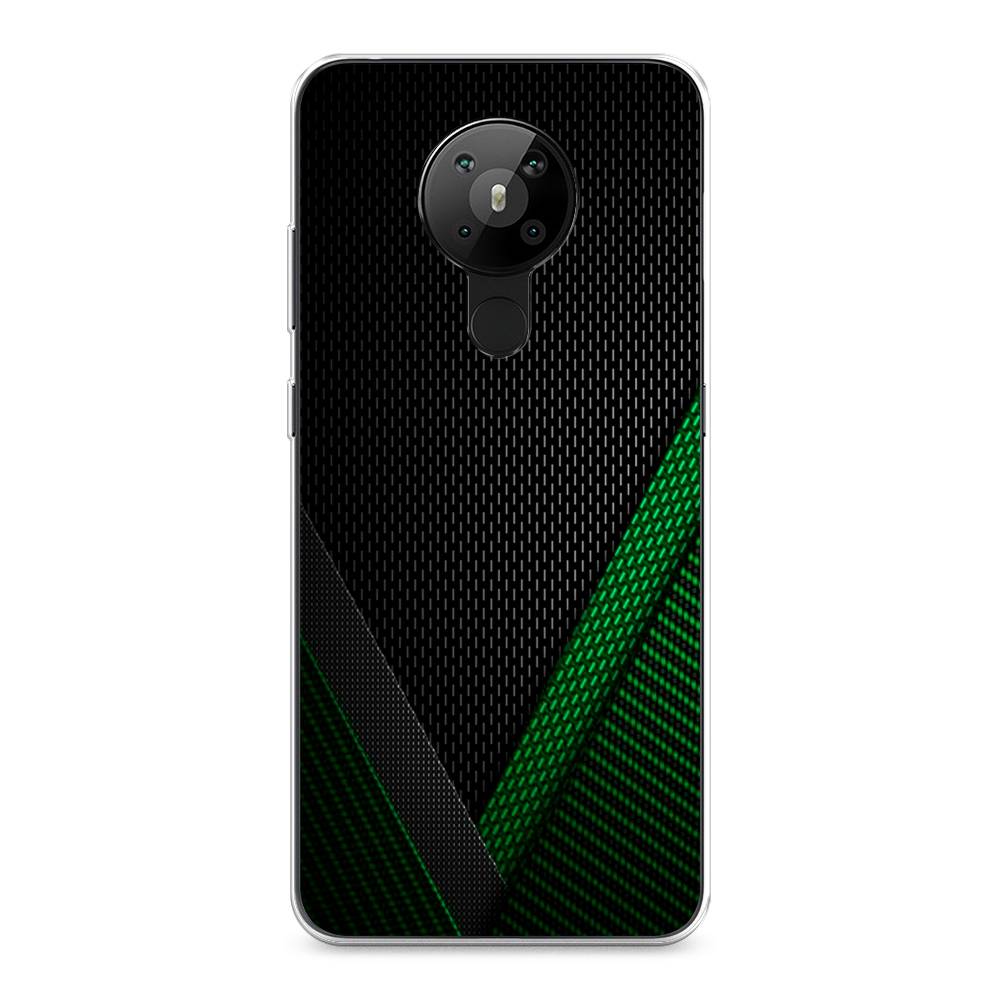 

Чехол Awog на Nokia 5.3 / Нокиа 5.3 "Зеленый карбон", Черный;зеленый, 123450-3