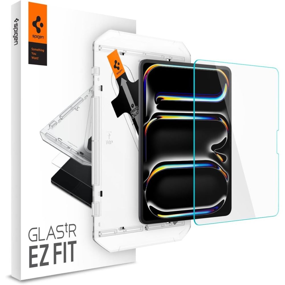 Защитное стекло SPIGEN EZ FIT для iPad Pro 13 2024 прозрачное AGL07793 5544₽