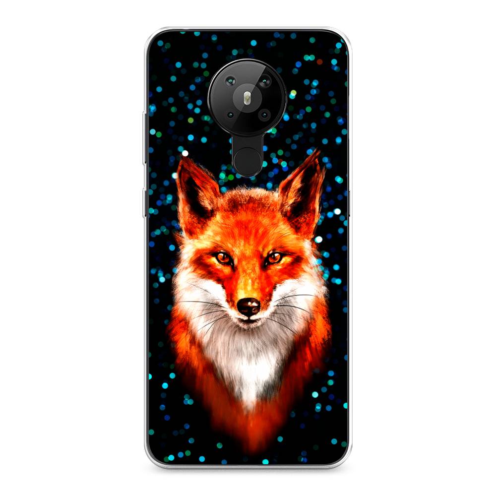 

Чехол Awog на Nokia 5.3 / Нокиа 5.3 "Волшебная лиса", Оранжевый;черный;белый, 123450-1