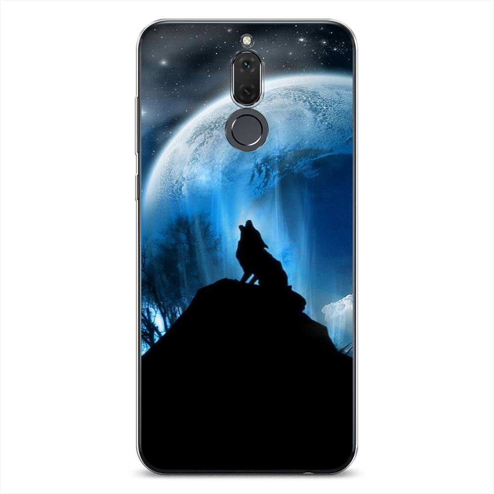 

Чехол на Huawei Nova 2i "Волк 2", Синий;черный;белый, 6120550-1