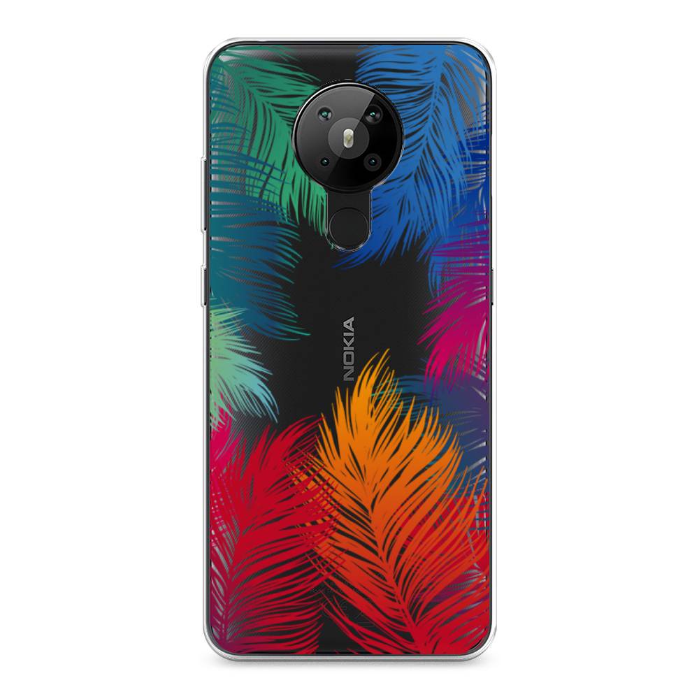 фото Чехол awog "рамка из перьев" для nokia 5.3