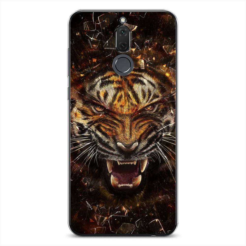 

Чехол на Huawei Nova 2i "Тигр осколки", Оранжевый;серый;черный, 6120550-1