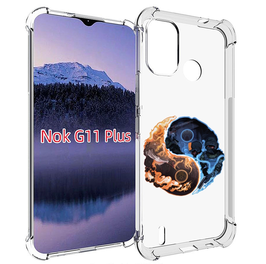 

Чехол MyPads кс-го-инь-янь для Nokia G11 Plus, Прозрачный, Tocco