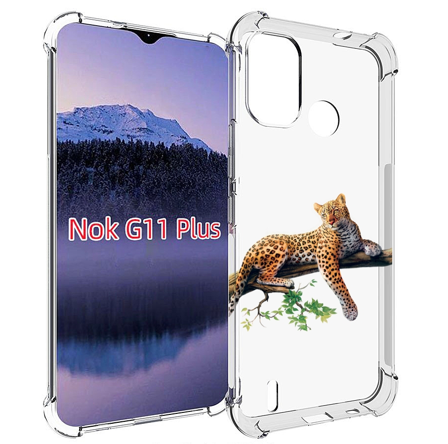 

Чехол MyPads леопард-на-дереве детский для Nokia G11 Plus, Прозрачный, Tocco