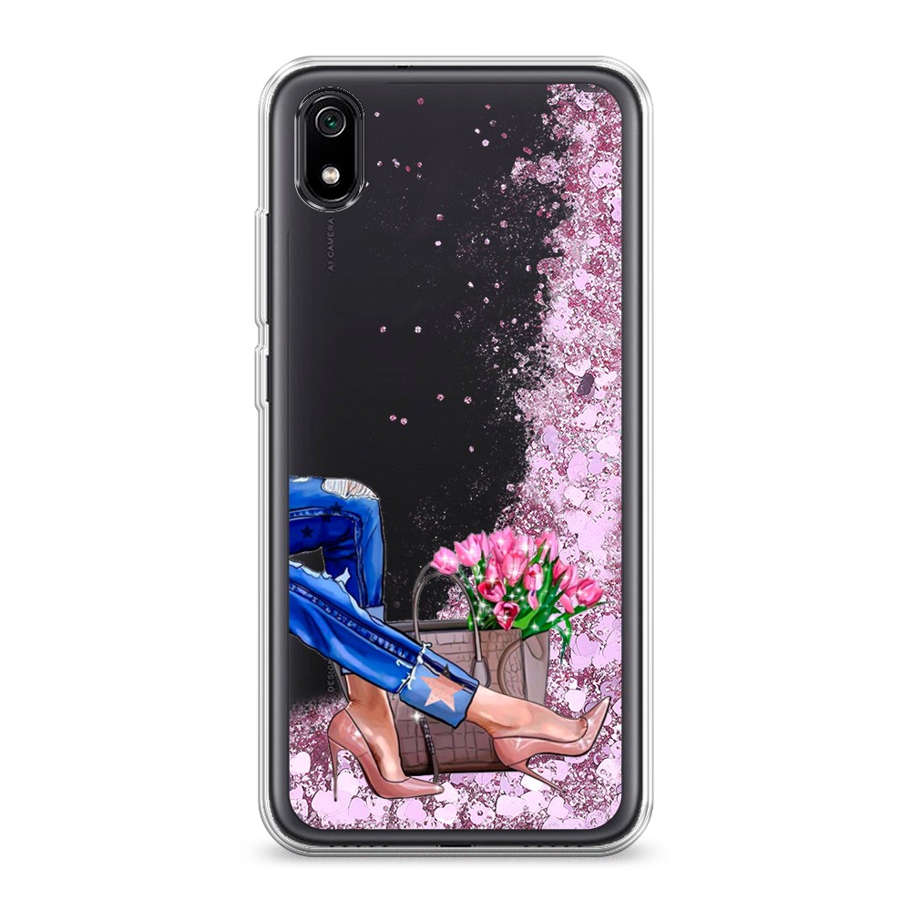 

Жидкий чехол с блестками "Каблучки" на Xiaomi Redmi 7A, 35494-1