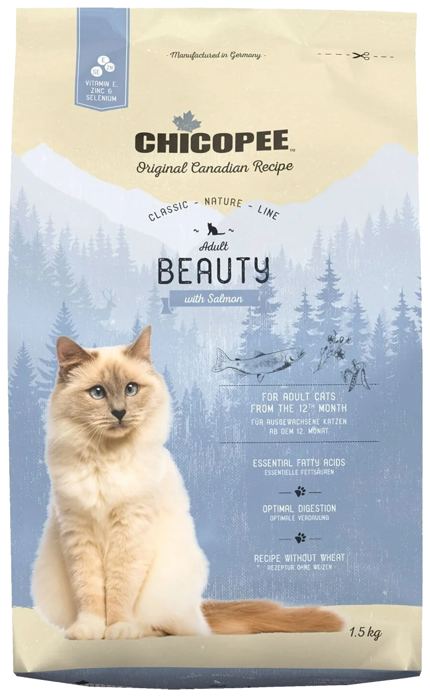 

CHICOPEE CHICOPEE CLASSIC NATURE LINE CAT ADULT BEAUTY для взрослых кошек с чувствительной