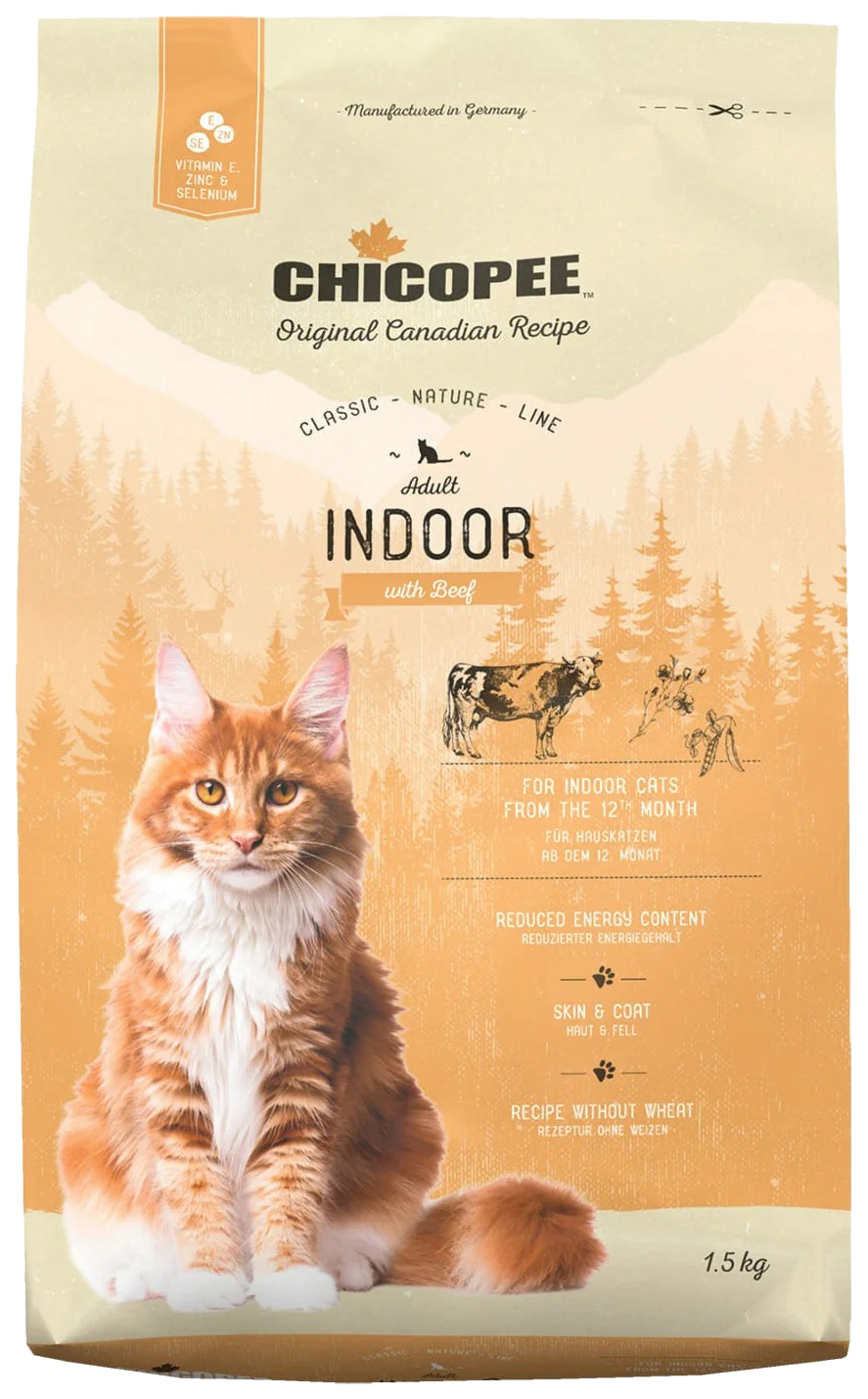 

CHICOPEE CHICOPEE CLASSIC NATURE LINE CAT ADULT INDOOR для взрослых кошек живущих дома с г