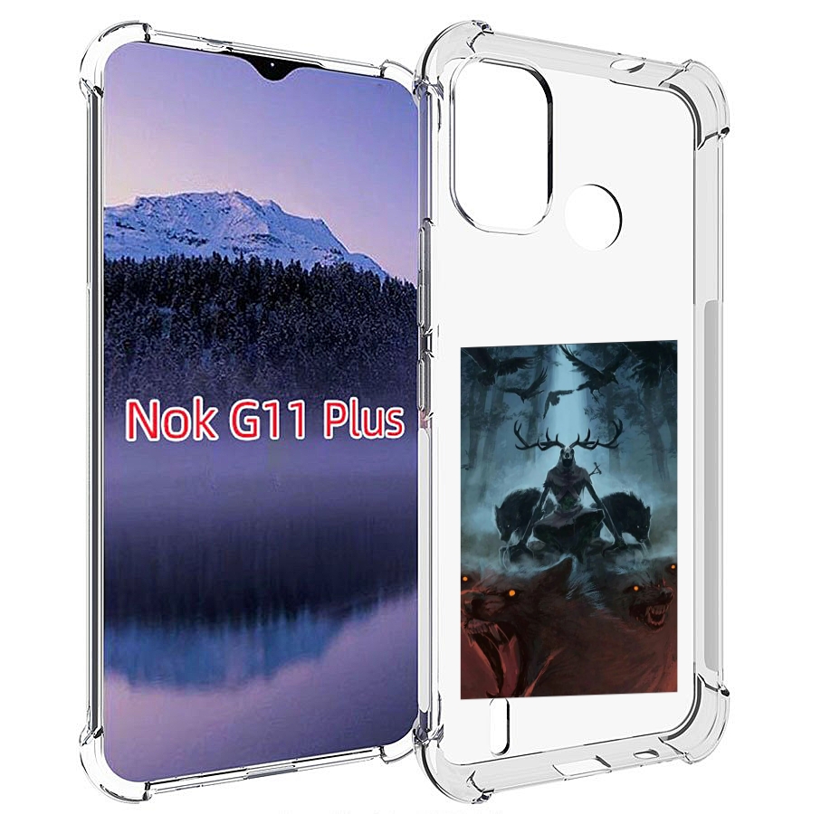 

Чехол MyPads лось демон для Nokia G11 Plus, Прозрачный, Tocco