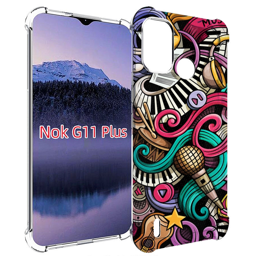 

Чехол MyPads любимая-музыка для Nokia G11 Plus, Прозрачный, Tocco
