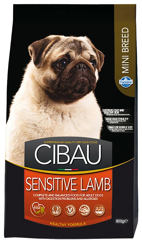 фото Сухой корм для собак farmina cibau sensitive lamb mini при аллергии, 0,8 кг, 2 шт