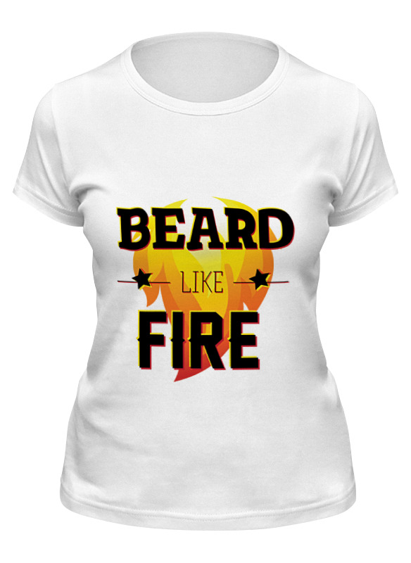 

Футболка женская Printio Beard like fire белая L, Белый, Beard like fire