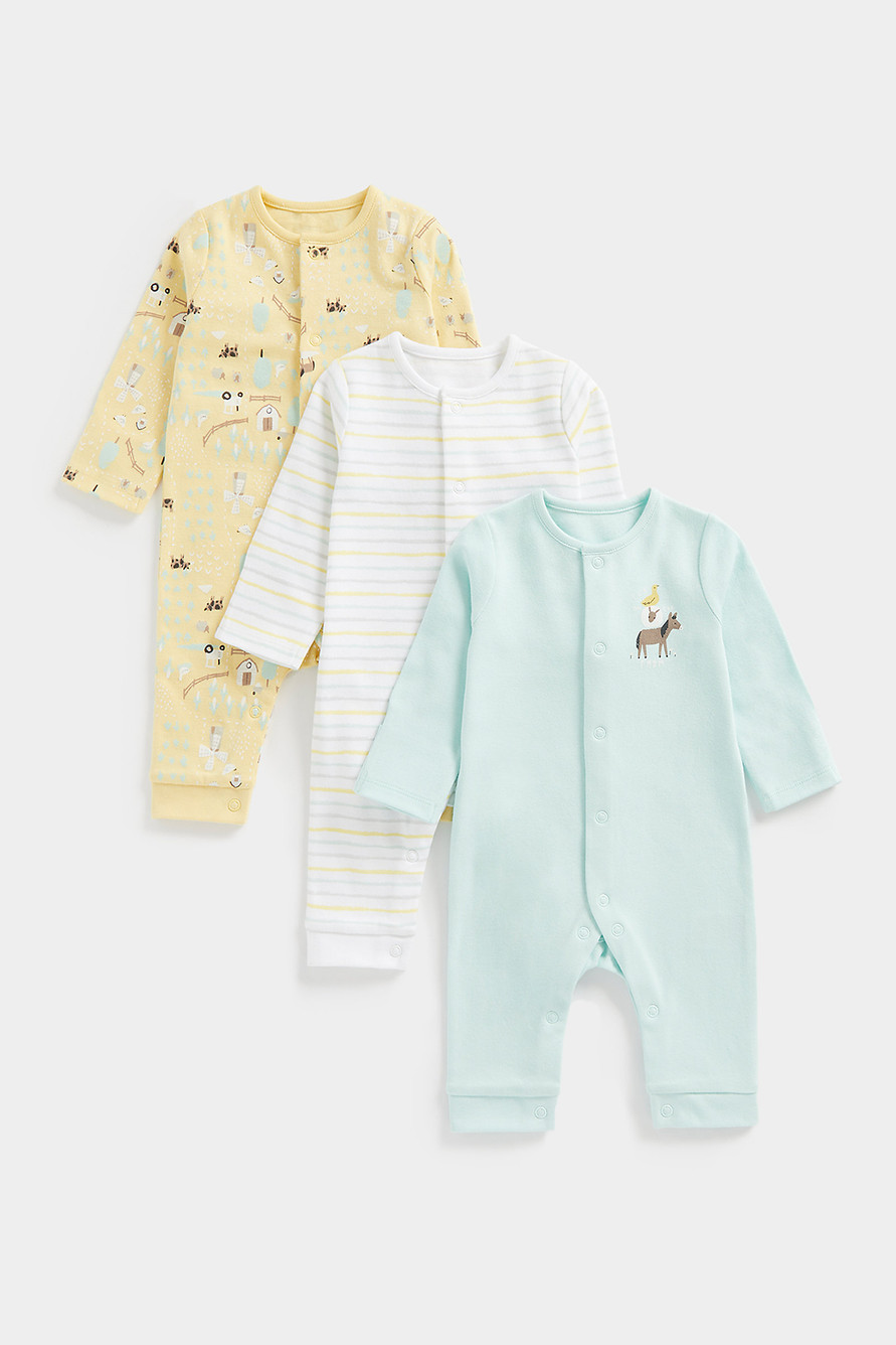 

Комбинезон детский Mothercare MC-CB331, мультиколор, 68, 3 шт, Разноцветный, MC/CB331