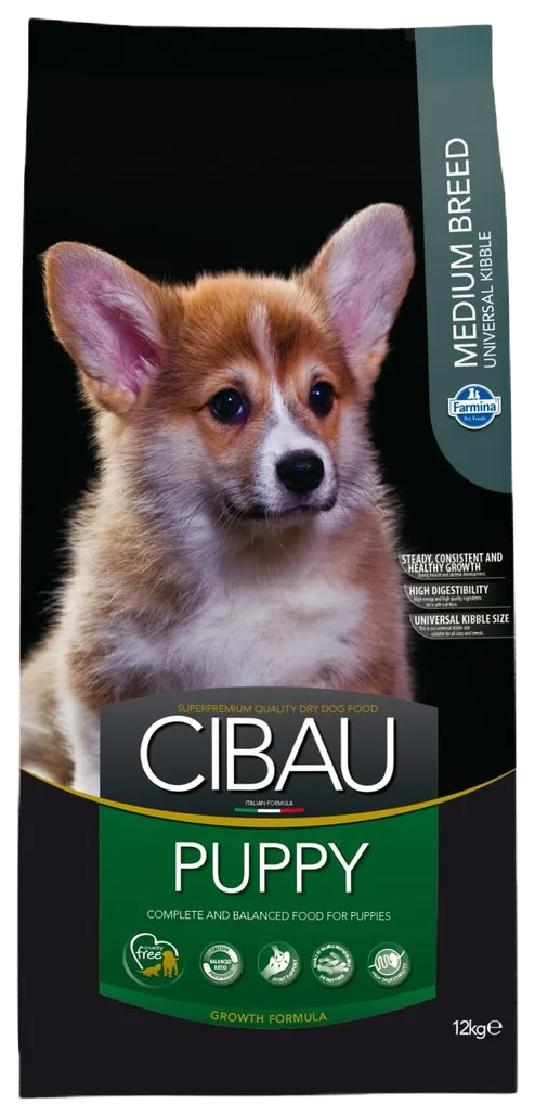 

Сухой корм для щенков средних пород Farmina Cibau Puppy Medium с курицей, 12 кг, 2 шт