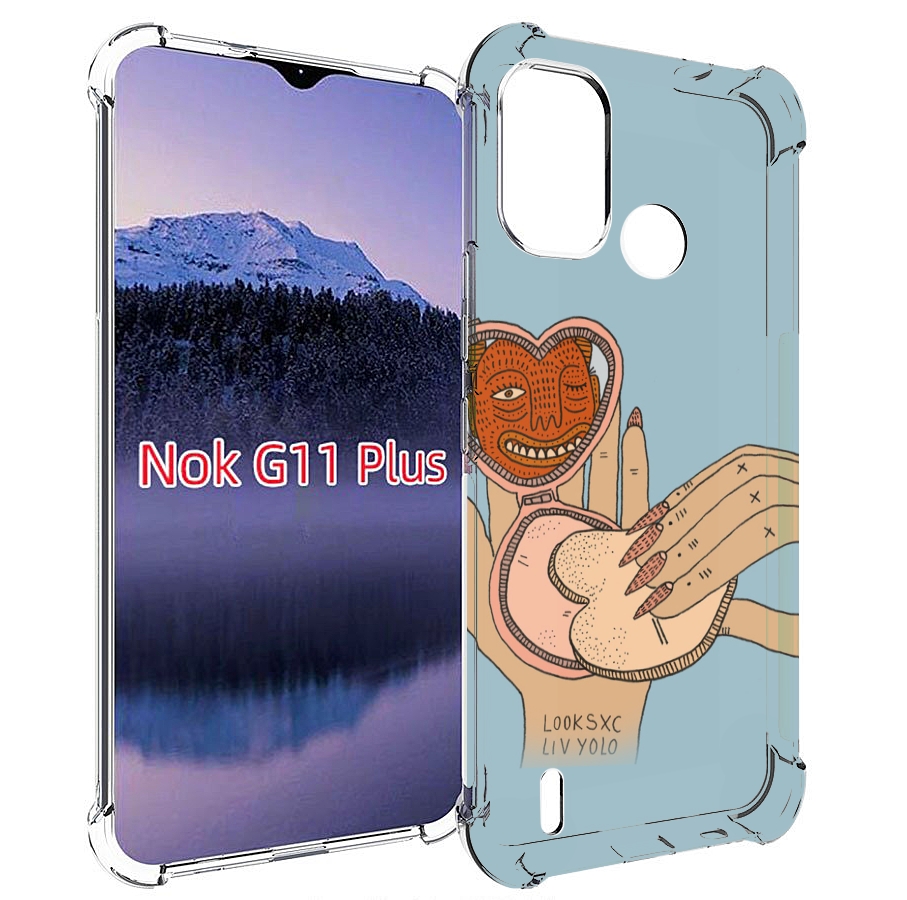 

Чехол MyPads макияж картинка женский для Nokia G11 Plus, Прозрачный, Tocco