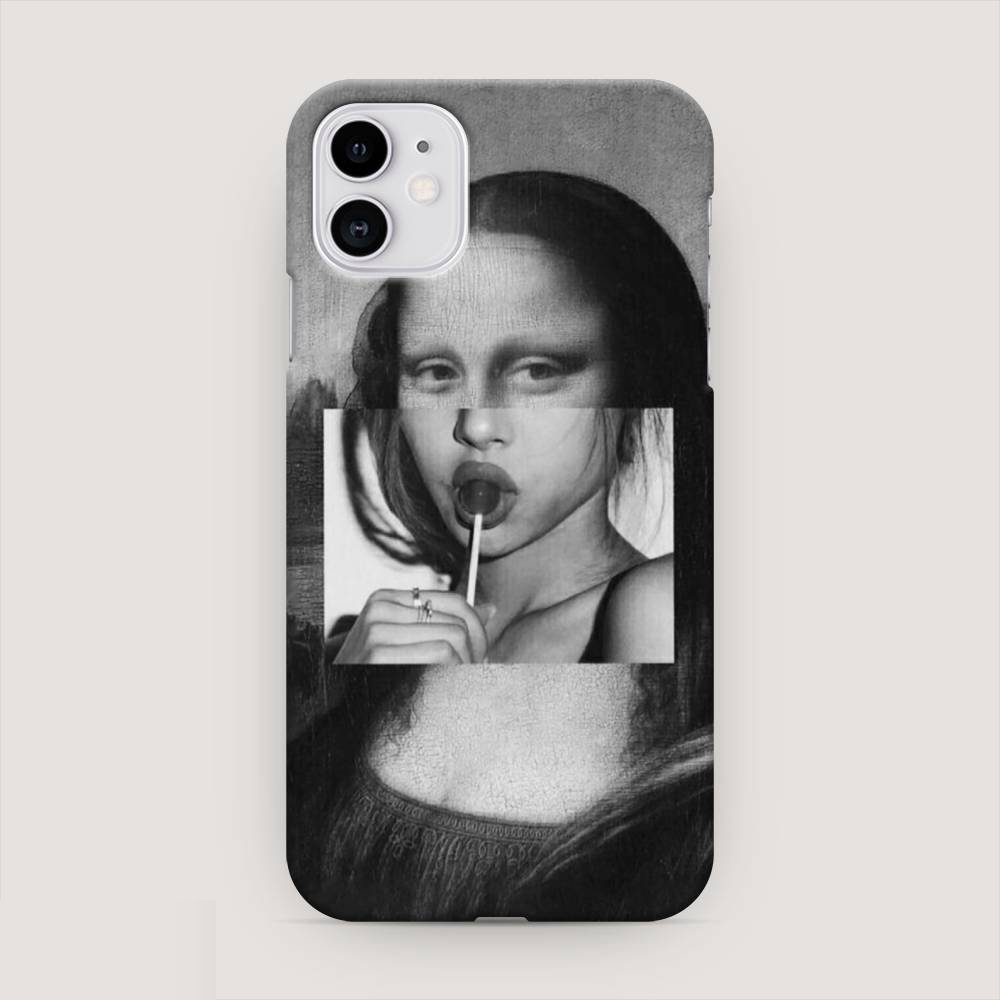 фото Чехол awog для apple iphone 11 "mona lisa sucking lollipop"