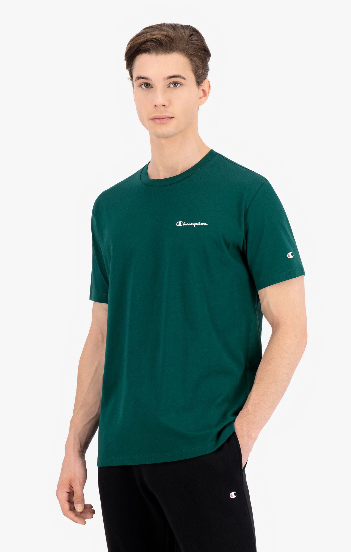 

Футболка мужская Champion 214755-GS044 зеленая XL, 214755-GS044
