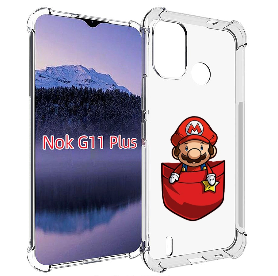 

Чехол MyPads марио в кармашке детский для Nokia G11 Plus, Прозрачный, Tocco