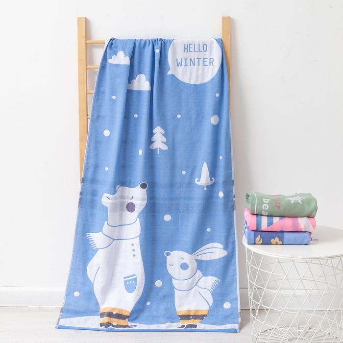 

Крошка Я Полотенце двухстороннее «Крошка Я» Hello Winter 70х140 см