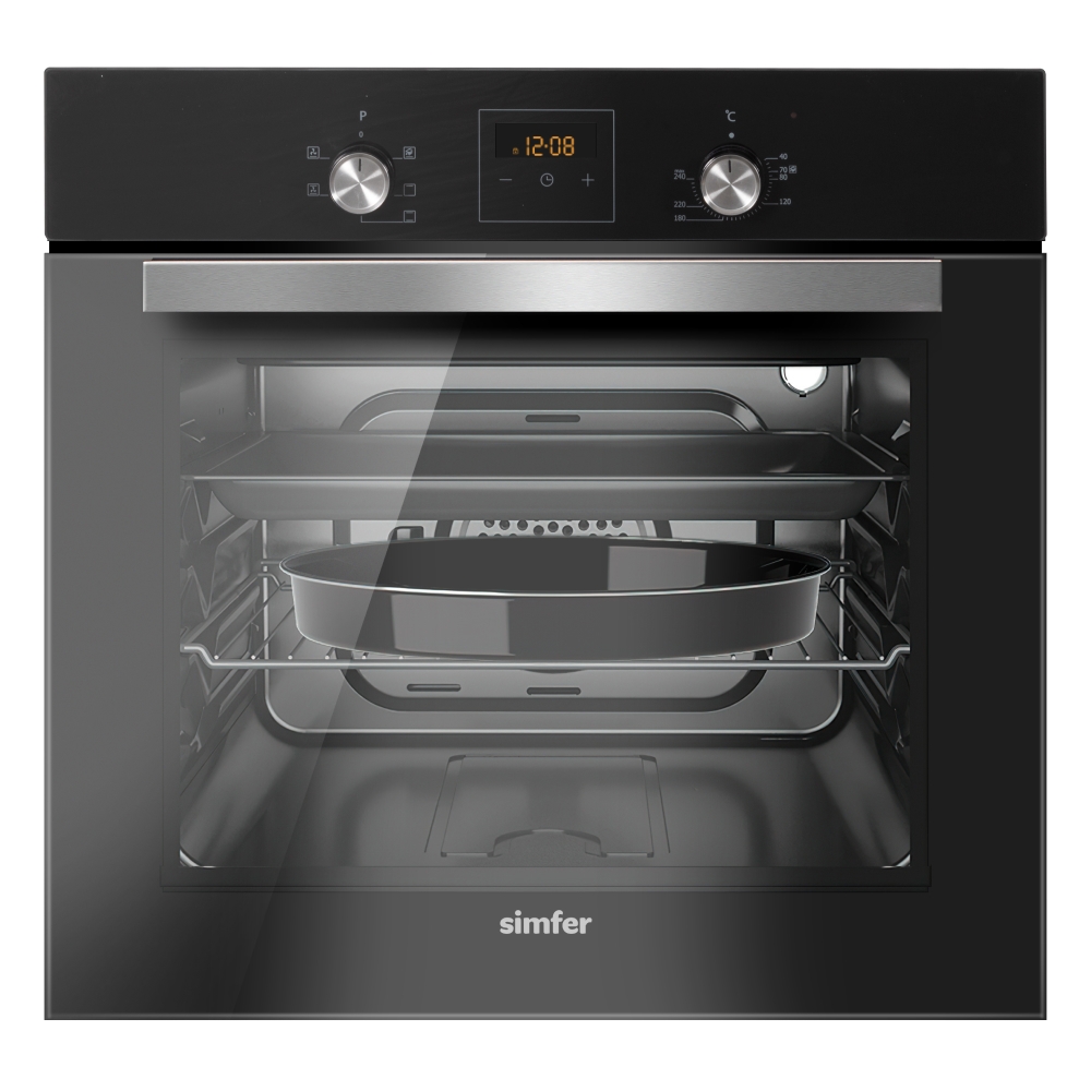 

Встраиваемый электрический духовой шкаф Simfer B6ES56022 black, B6ES56022