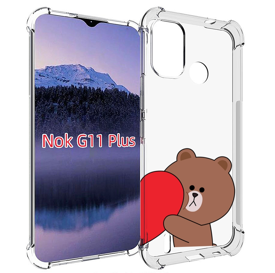 

Чехол MyPads медвежонок детский для Nokia G11 Plus, Прозрачный, Tocco