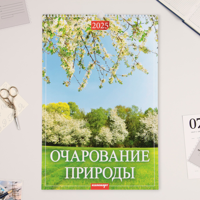 

Календарь Каленарт Очарование природы перекидной на ригеле 2025, А3