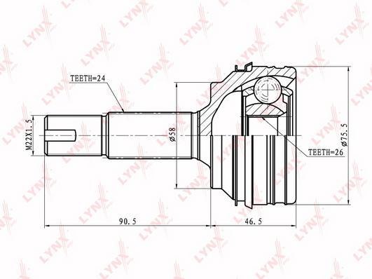 

Шрус LYNXauto CO-7535