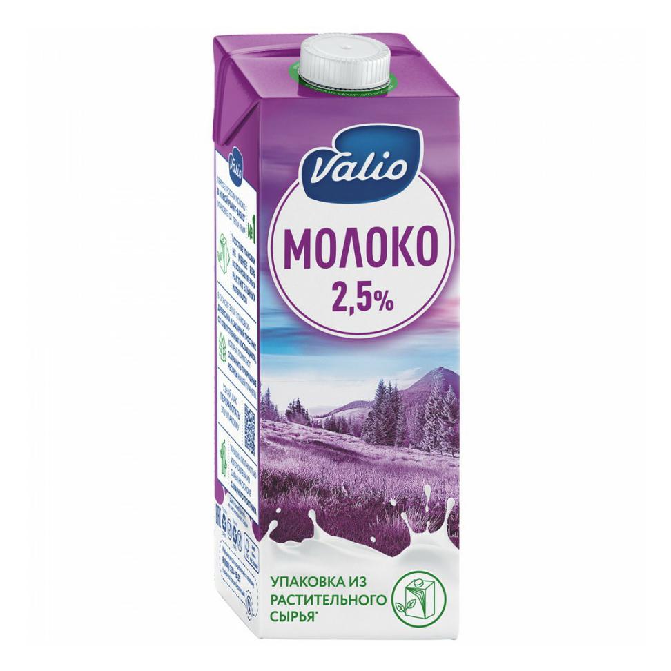 

Молоко 2,5% ультрапастеризованное 1 л Valio БЗМЖ