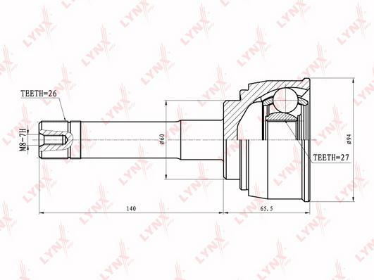 

Шрус LYNXauto CO-7533