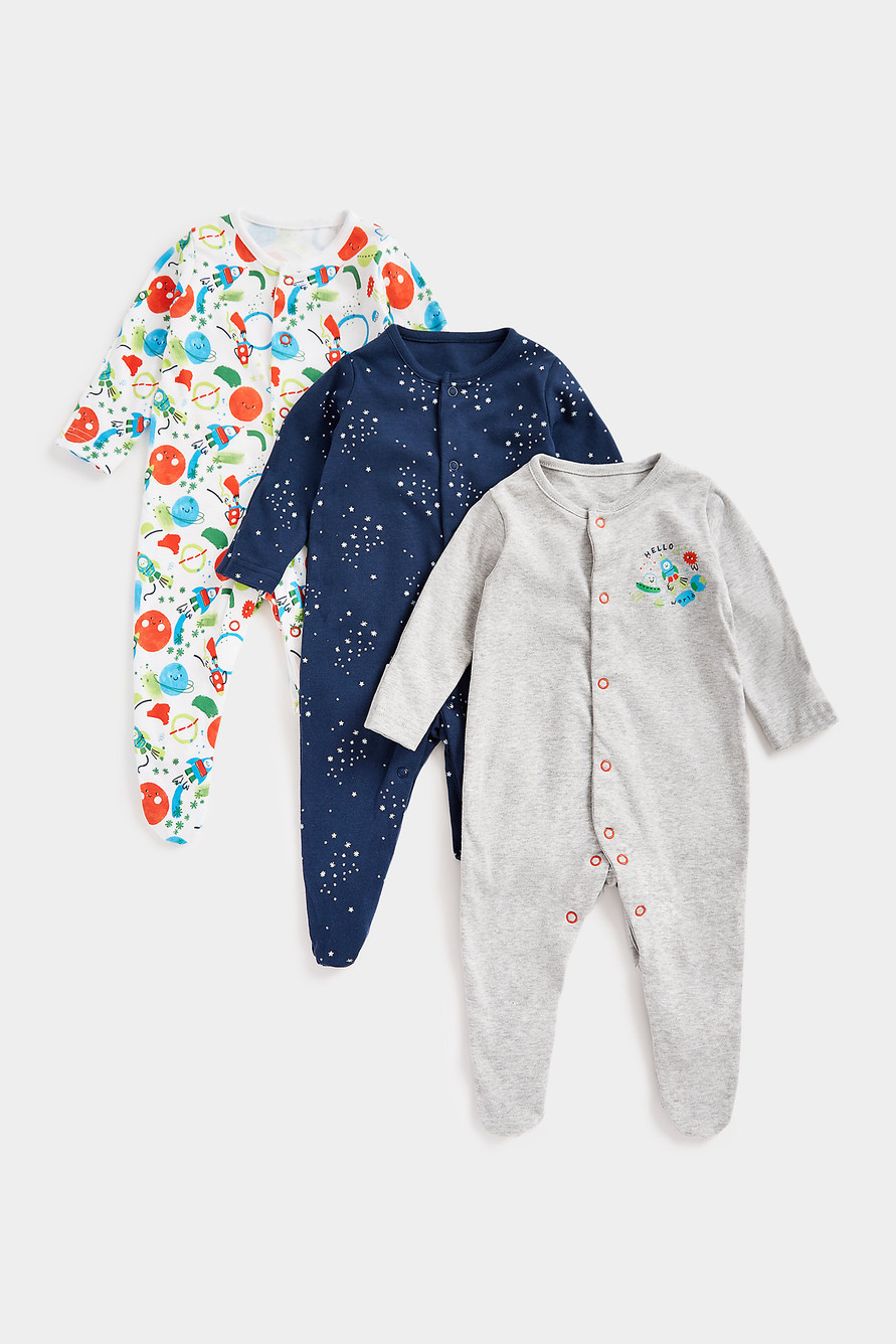 Комбинезон детский Mothercare MC-CB347, мультиколор, 50, 3 шт