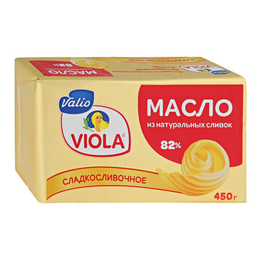 Сладкосливочное масло Viola 82,5% БЗМЖ 450 г