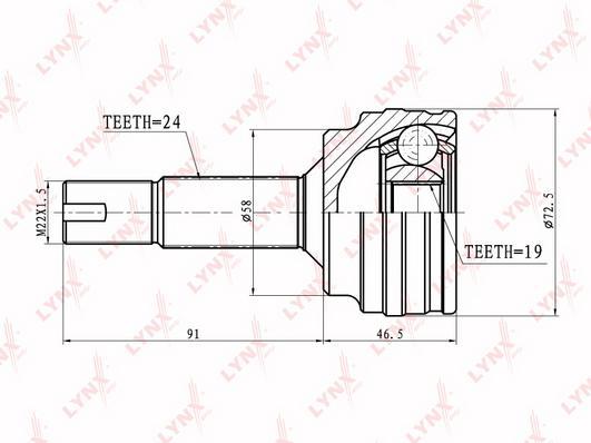 

Шрус LYNXauto CO-7545
