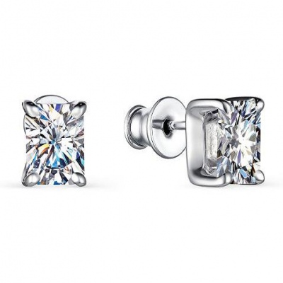 

Серьги с 2 фианитами из серебра Алкор серебро 02-2961_00КЦ-00, 02-2961_00КЦ-00