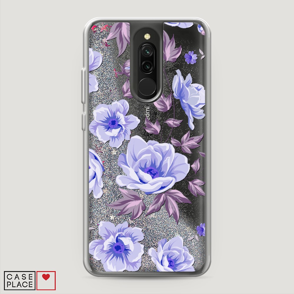 

Жидкий чехол с блестками "Цветочная фантазия 1" на Xiaomi Redmi 8, 37191-1