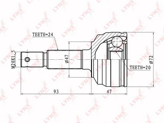 

Шрус LYNXauto CO-1820