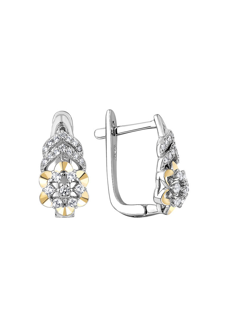 

Серьги из серебра Kari Jewelry СЛ-3963, фианит, СЛ-3963