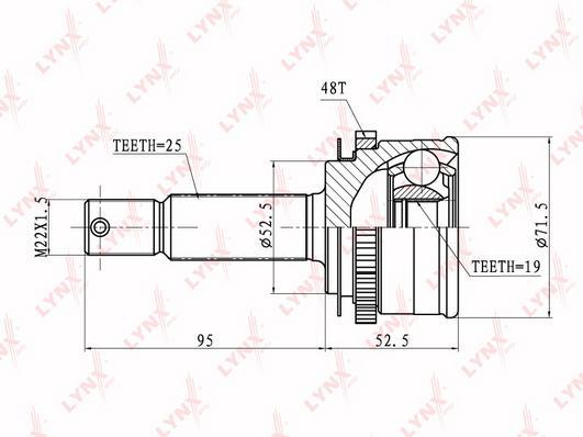 

Шрус LYNXauto CO-3602A