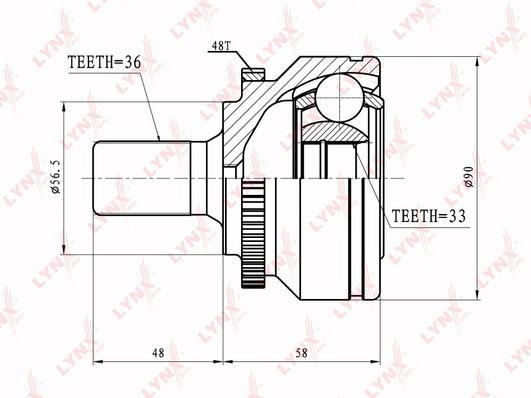 

Шрус LYNXauto CO-7801A