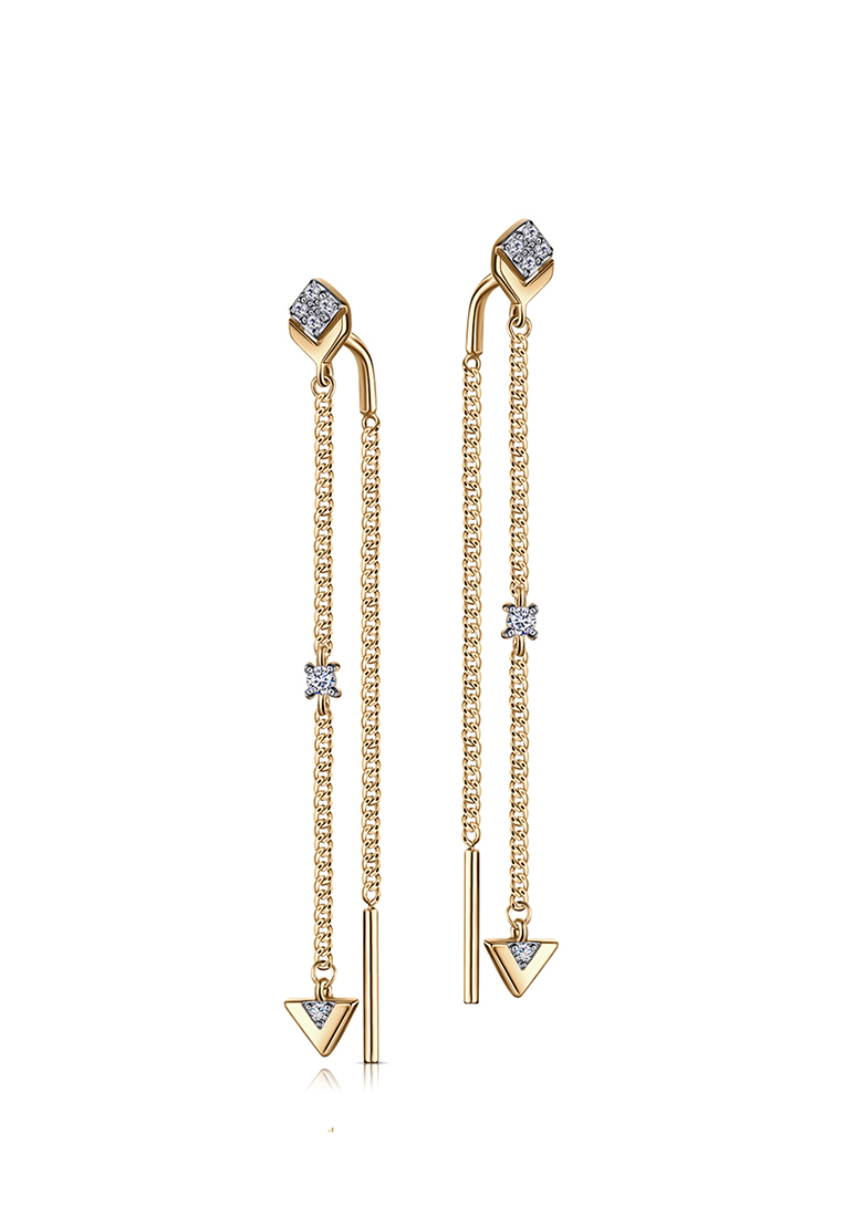 

Серьги из красного золота Kari Jewelry С132-1336, фианит, С132-1336