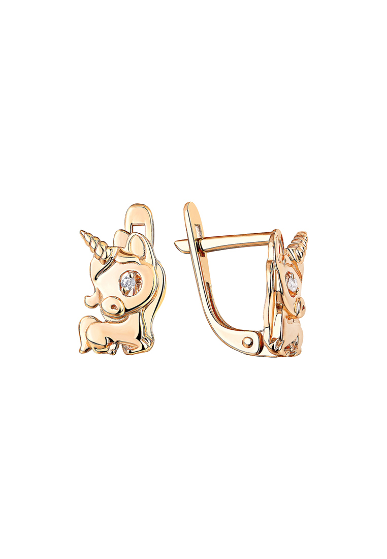 

Серьги из красного золота Kari Jewelry СЛ-402533, фианит, СЛ-402533