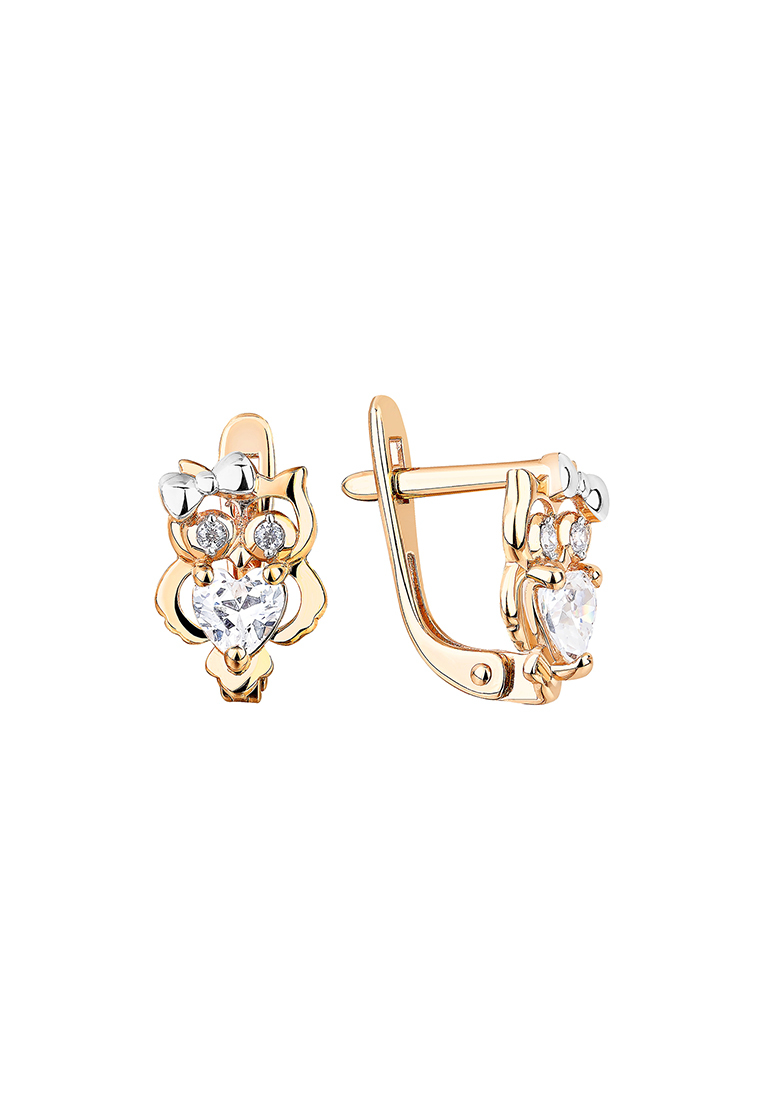 

Серьги из красного золота Kari Jewelry СЛ-402535, фианит, СЛ-402535