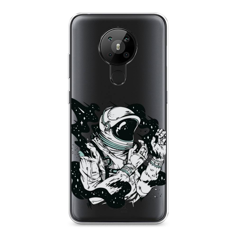 

Чехол Awog на Nokia 5.3 / Нокиа 5.3 "Космонавт арт", Черный;белый;прозрачный, 123450-7