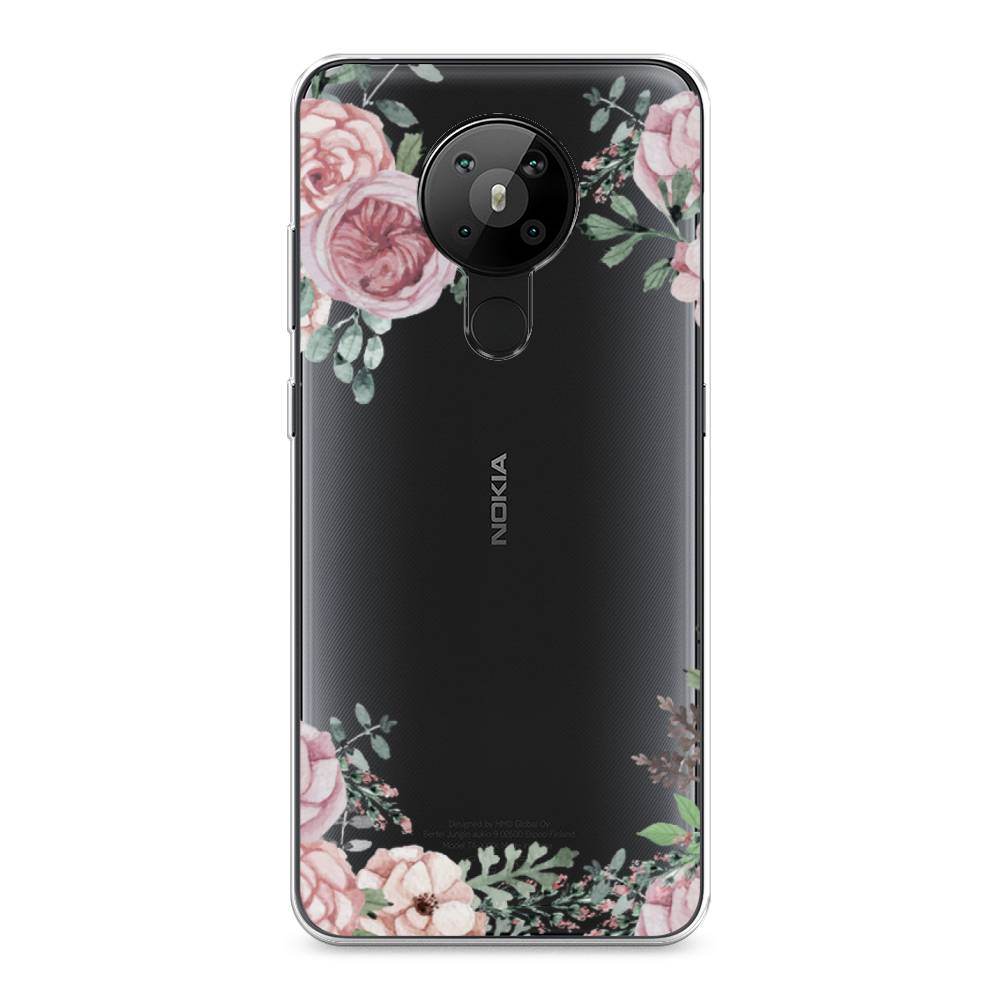 

Чехол Awog на Nokia 5.3 / Нокиа 5.3 "Нежные розы акварель", Прозрачный;розовый;зеленый, 123450-8